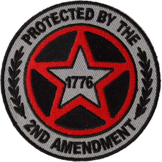2ND AMENDMENT Protected by The 2nd Amendment Embroidered Patch Appliqué Craft Supply