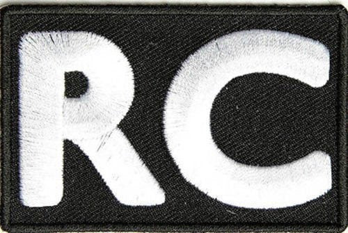 RC ROAD CAPTAIN Patch - White Biker Motorcycle Embroidered Patch Racing Club