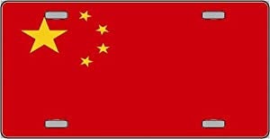 CHINA FLAG Metal License Plate Sign Novelty Vanity Chinese Craft Supply