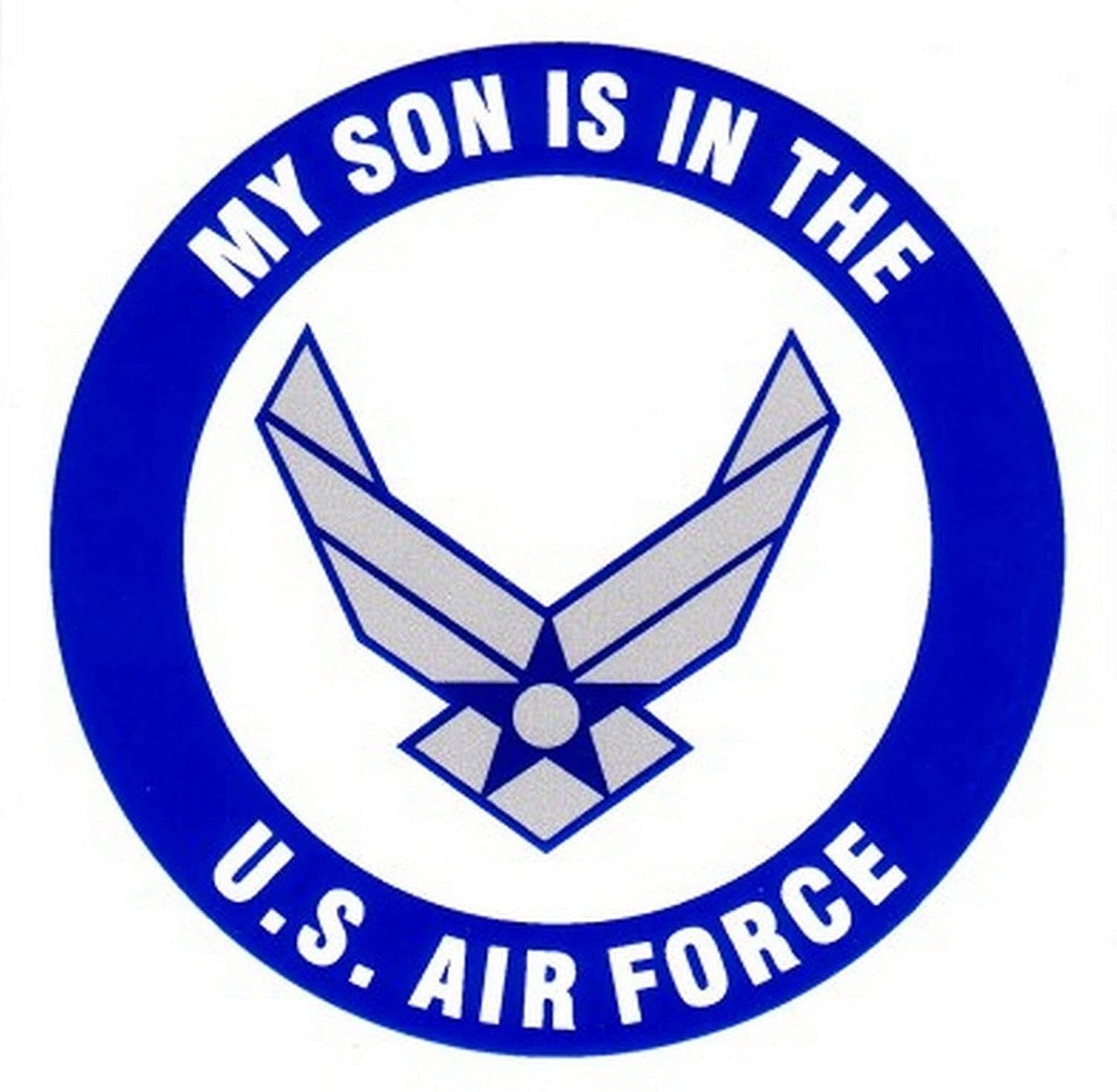 My Son is in the U.S. AIR FORCE Clear Decal Sticker - United States Air Force Clear Decal For Car Truck Window Vehicle Military Craft Supply