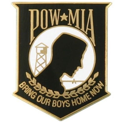 POW MIA Lapel Pin - United States Military Enamel Pin for Backpack Tie Shirt Trading Button Pinback Craft Supply