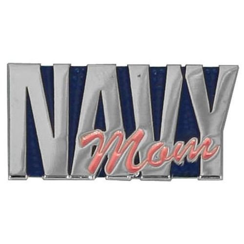 NAVY MOM Lapel Pin - United States Navy USN Mom Military Enamel Pin for Backpack Tie Shirt Trading Button Pinback