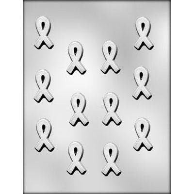 AWARENESS RIBBON Chocolate Candy Mold --  Breast Cancer Ribbon