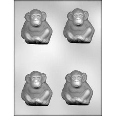 MONKEY Sitting Chocolate Candy Mold -- Zoo Animal Chimpanzee Chimp