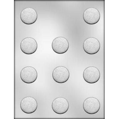 ROUND MINT Chocolate Candy Mold -- Patty Pieces Peppermint