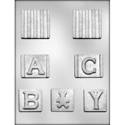 BABY BLOCKS 3D Chocolate Candy Mold -- Baby Shower Boy Girl Gift