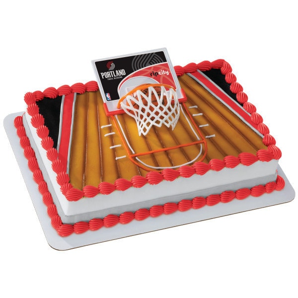 PORTLAND TRAILBLAZERS Cake Topper NBA Birthday Slam Dunk Team Cake Decoration Decoset