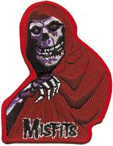 MISFITS Red Fiend Skull Patch - Embroidered Rock Band Patch Applique Danzig