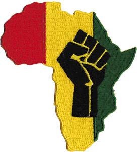 RASTA Africa Fist Rastafari Reggae - Embroidered Patch Applique Rasta Lion