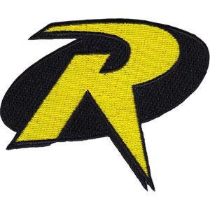 BATMAN Robin Logo Patch - DC Comics Embroidered Patch Applique