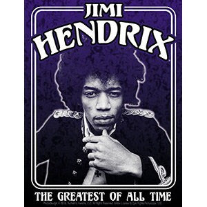 JIMI HENDRIX Greatest Of All Time GOAT Sticker Decal - Rock Band