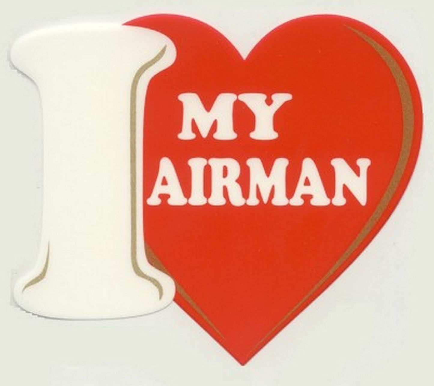 I love My Airman U.S. AIR FORCE Clear Decal Sticker - United States Air Force Clear Decal For Car Truck Window USAF Military Craft Supply