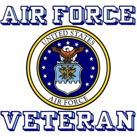 U.S. AIR FORCE Veteran Clear Decal Sticker - United States Air Force Veteran Clear Decal For Car Truck Window Vehicle Military