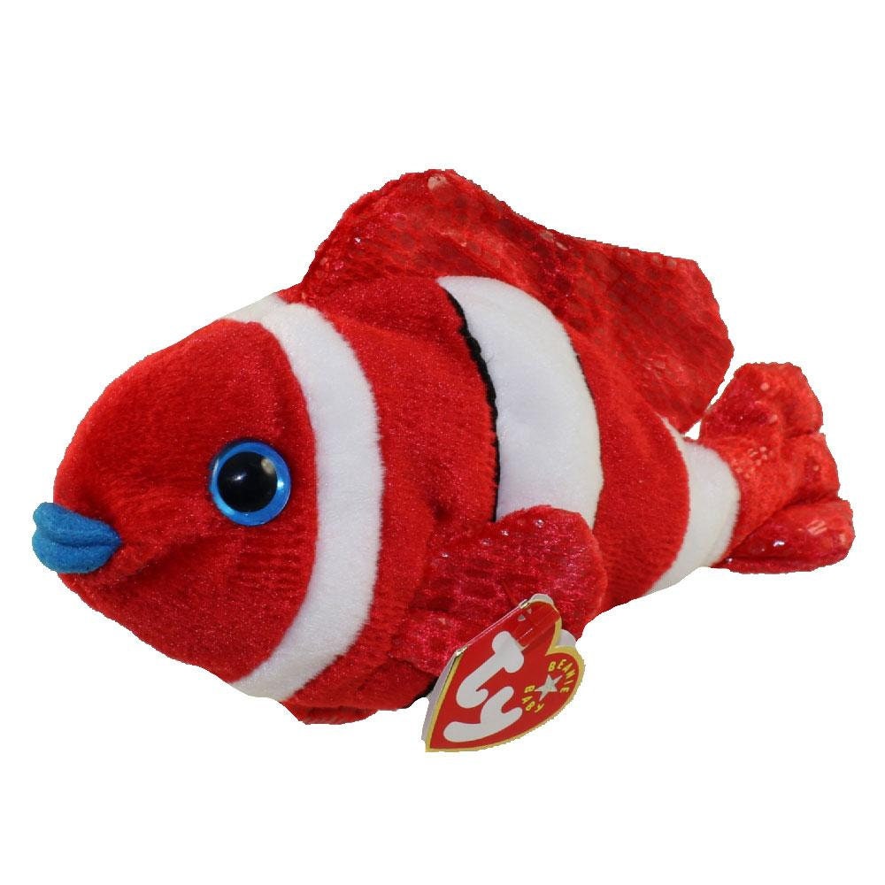 JESTER The Clown Fish Ty Beanie Baby Retired Beanbag Plush - New with Tags