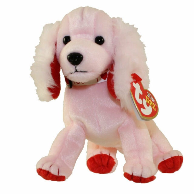 SONNET The Pink Dog Ty Beanie Baby Retired Beanbag Plush - New with Tags - Valentines Day