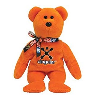 JEFF BURTON No. 31 Nascar Bear Ty Beanie Baby Retired Beanbag Plush - New with Tags