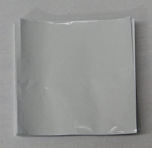 WHITE Foil Wrappers for Chocolate Candy - 125/pkg