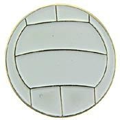 VOLLYBALL Lapel Pin - Beach Sports Enamel Pin for Backpack Tie Shirt Trading Button Pinback