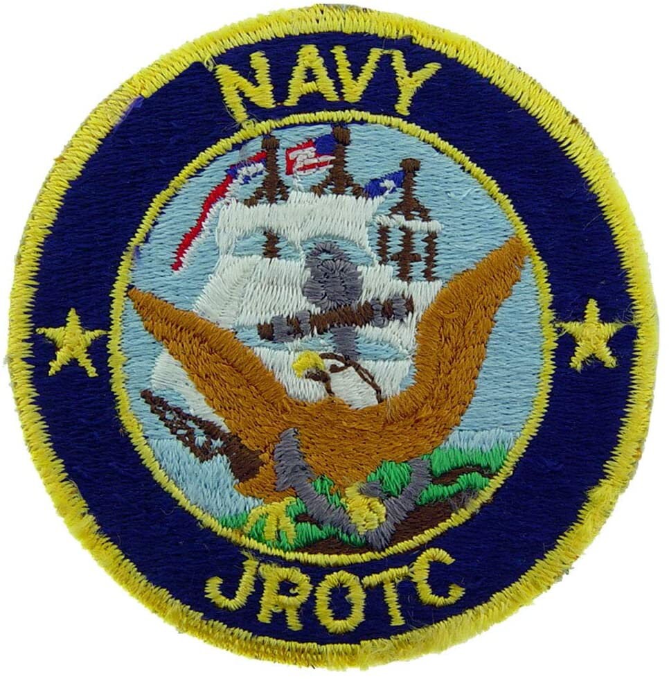 Navy ROTC Embroidered Patch Applique - United States Navy Military USN Craft Supply
