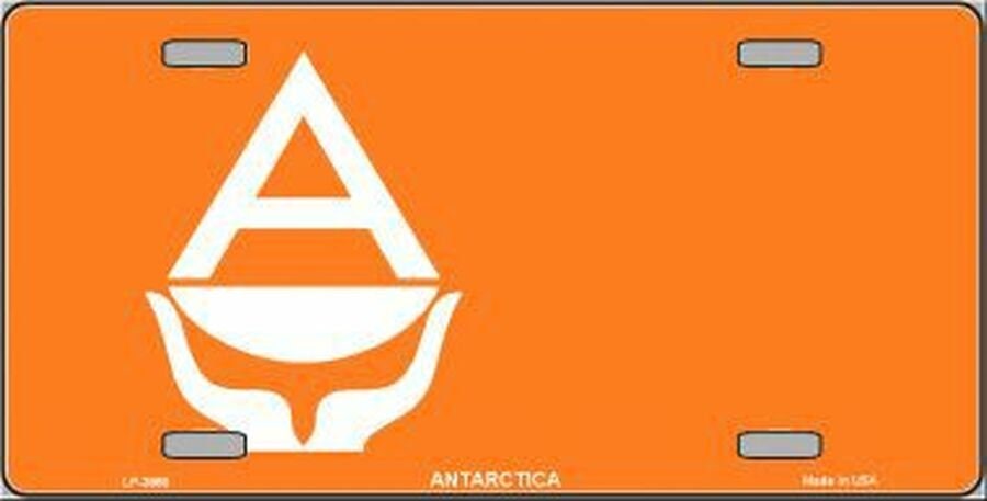 ANTARCTICA FLAG Metal License Plate Sign Novelty Vanity Craft Supply