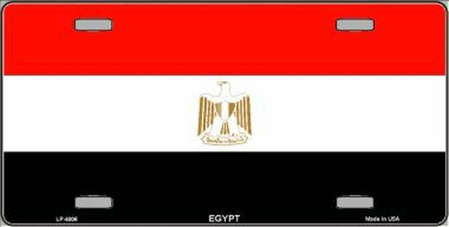 EGYPT FLAG Metal License Plate Sign Novelty Vanity Craft Supply