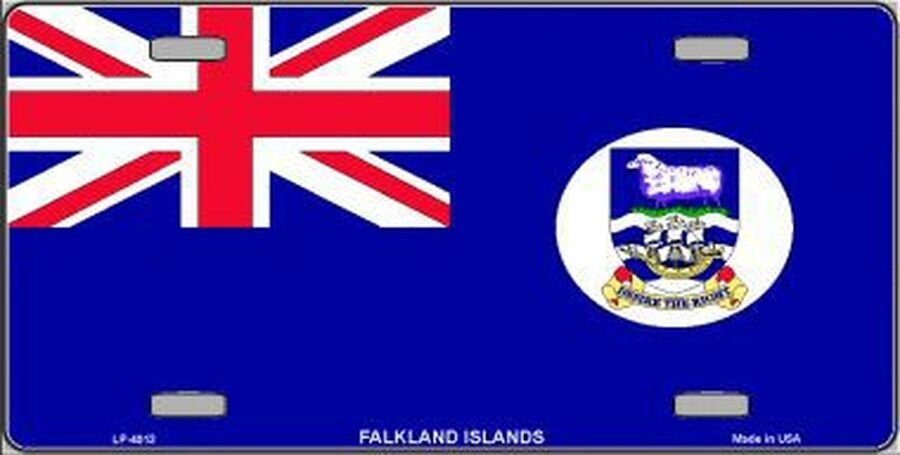 FALKLAND ISLANDS FLAG Metal License Plate Sign Novelty Vanity