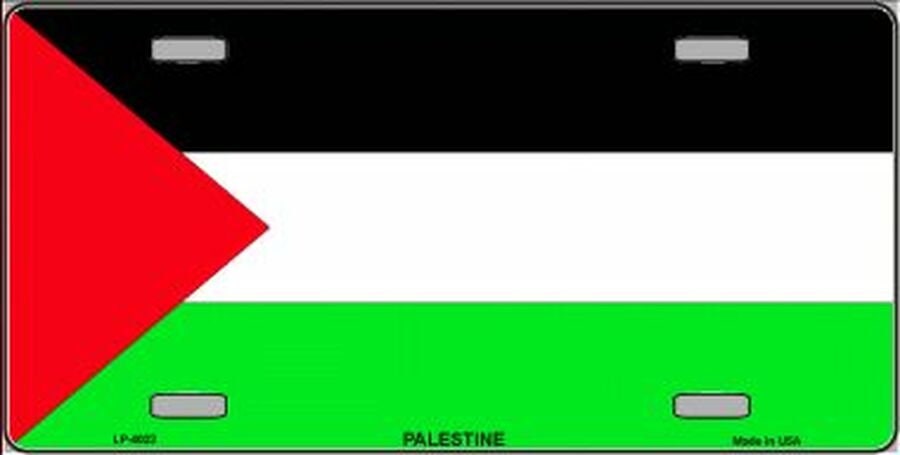 PALESTINE FLAG Metal License Plate Sign Novelty Vanity
