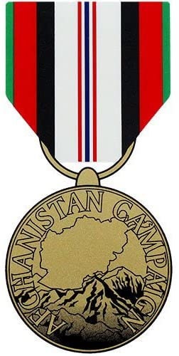 Afghanistan Campaign Medal Clear Decal Sticker - United States Military Clear Decal For Car Truck Window Vehicle