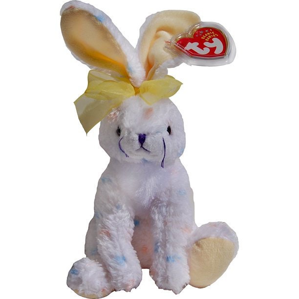 CARROTS Bunny Rabbit Ty Beanie Baby Retired Beanbag Plush - New with Tags - Easter Basket Vintage 1990s