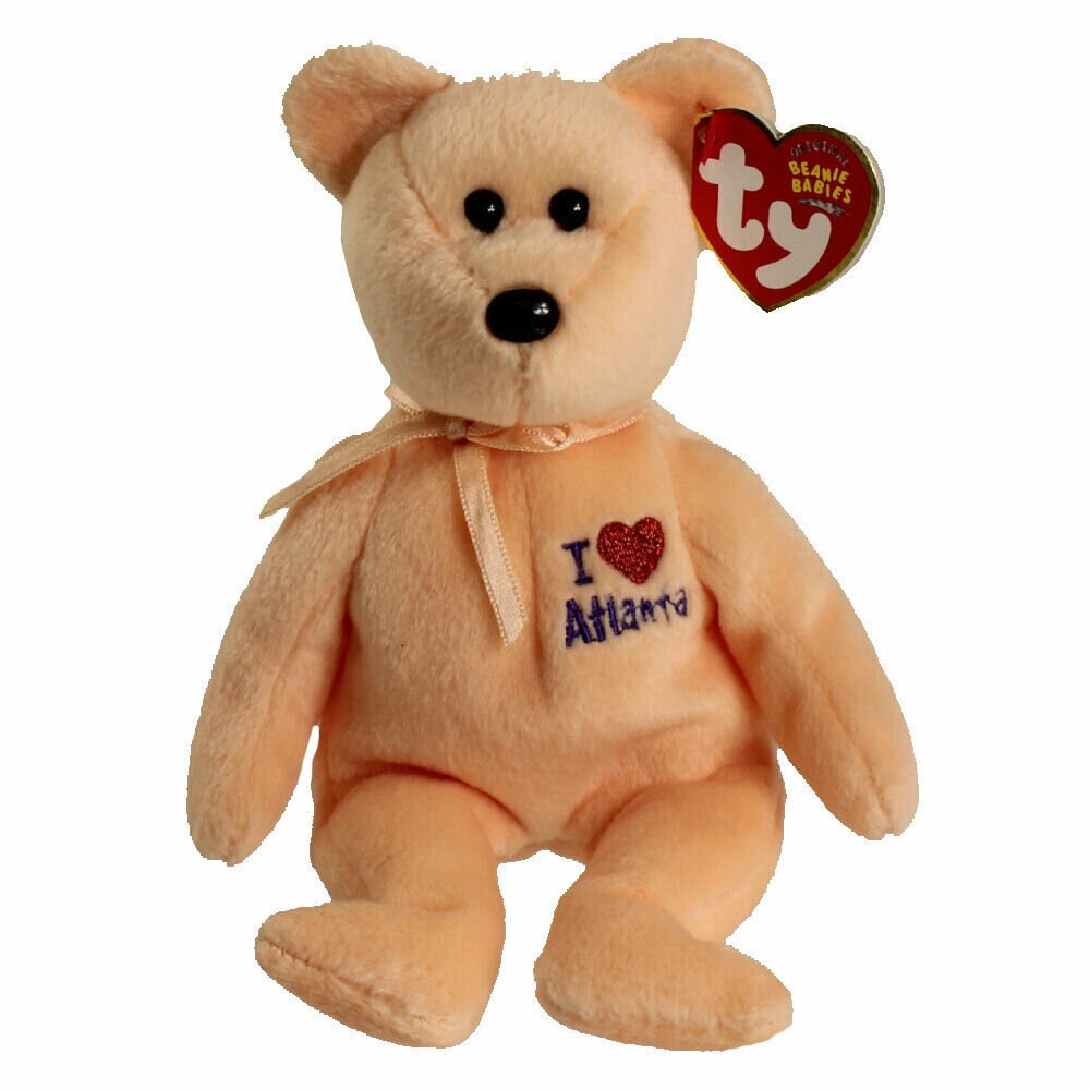 ATLANTA The Bear Ty Beanie Baby Retired Beanbag Plush - New with Tags