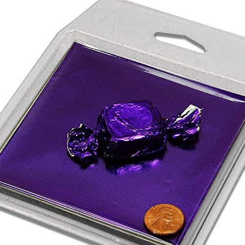 PURPLE Foil Wrappers for Chocolate Candy - 125/pkg Craft Supply