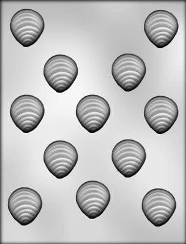 OYSTER SHELLS Chocolate Candy Mold -- Ocean Clam Shell Oyster Craft Supply