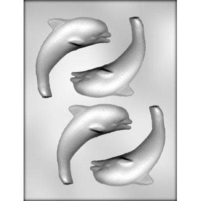 DOLPHINS SWIMMING Assortment Chocolate Candy Mold -- Ocean Whales Dolphin Fish