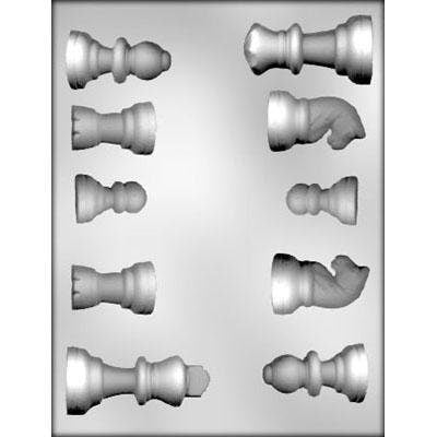 CHESS Chocolate Candy Mold -- Chess Board Game Pieces