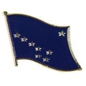 ALASKA STATE Flag Lapel Pin - Enamel Pin for Backpack Tie Shirt Trading Button Pinback