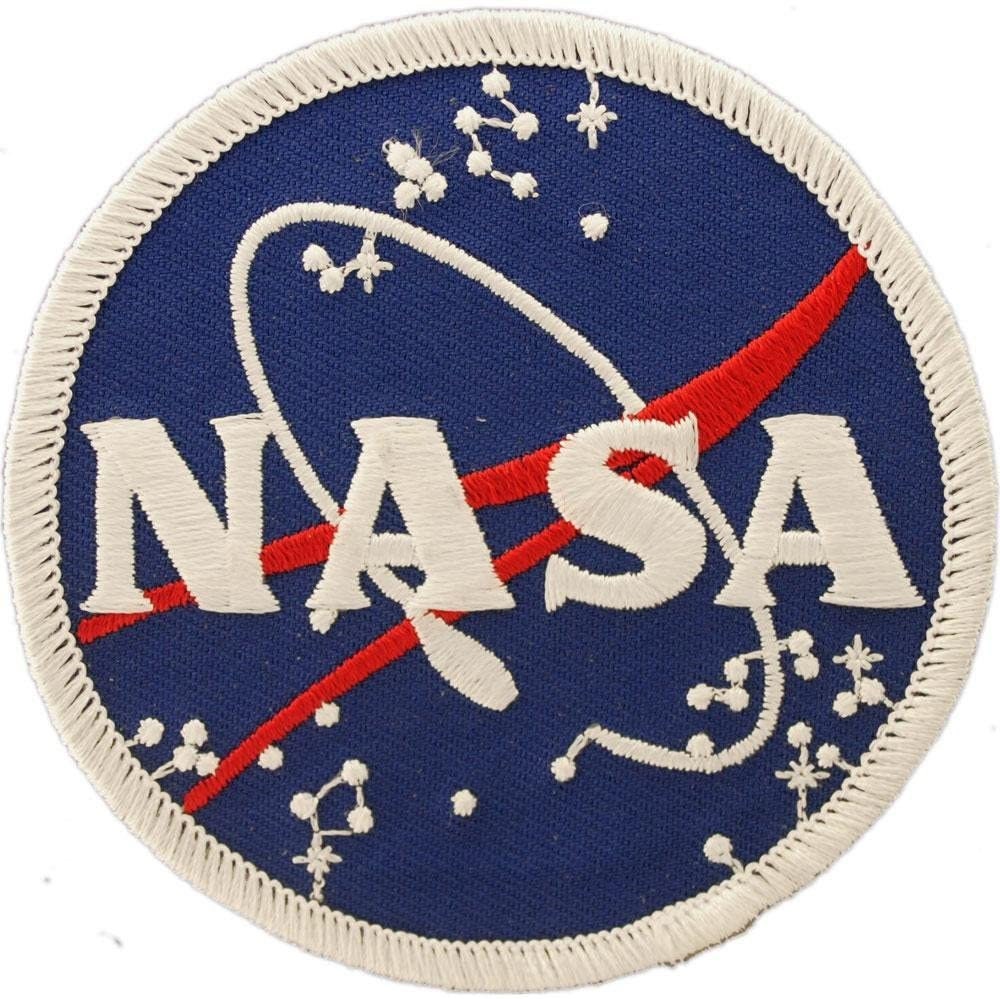 NASA Round Logo Embroidered Patch Applique - USA United States of America Space Administration