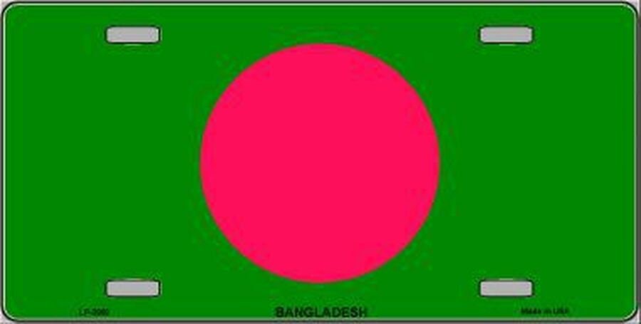 BANGLADESH FLAG Metal License Plate Sign Novelty Vanity Craft Supply
