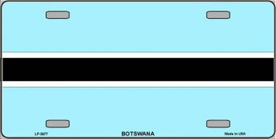 BOTSWANA FLAG Metal License Plate Sign Novelty Vanity
