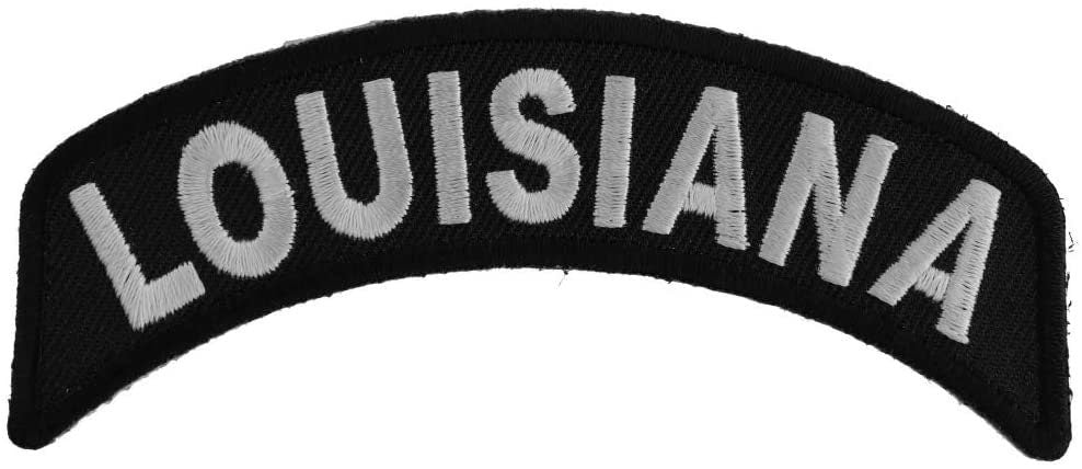 LOUISIANA STATE Rocker Biker Motorcycle Embroidered Patch