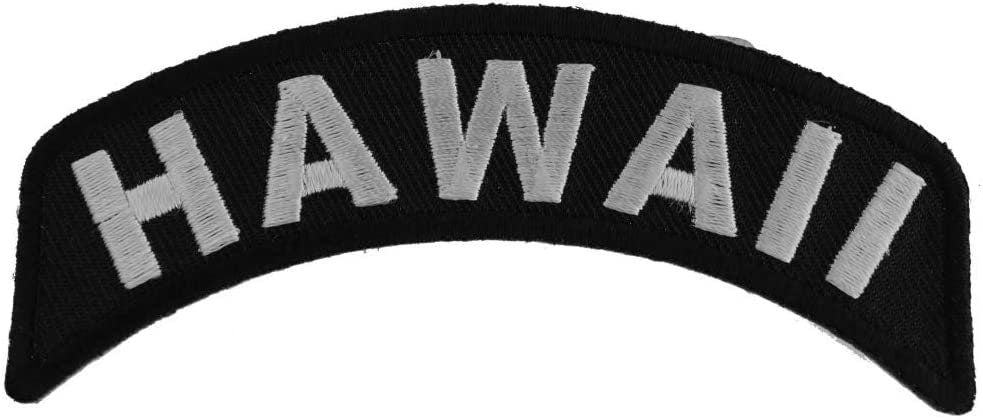 HAWAII STATE Rocker Biker Motorcycle Embroidered Patch