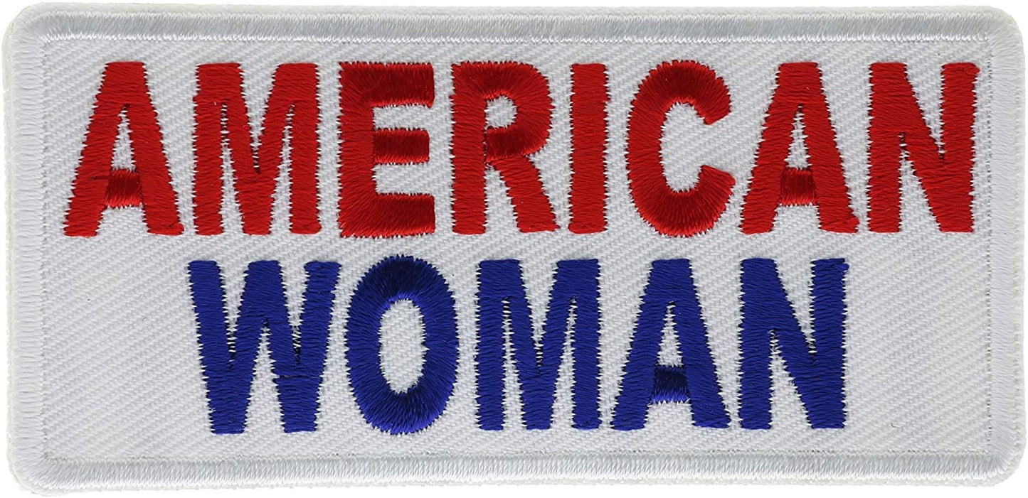 AMERICAN WOMAN Patch - Women's Civil Rights Embroidered Patch Appliqué