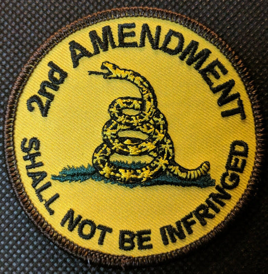 2nd Amendment Shall Not Be Infringed Patch - Embroidered Iron on Patch Craft Supply