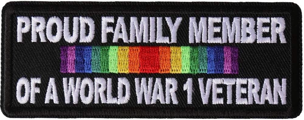 Proud Family Member of a World War 1 Veteran Patch - WWI Military United States Embroidered Patch Appliqué
