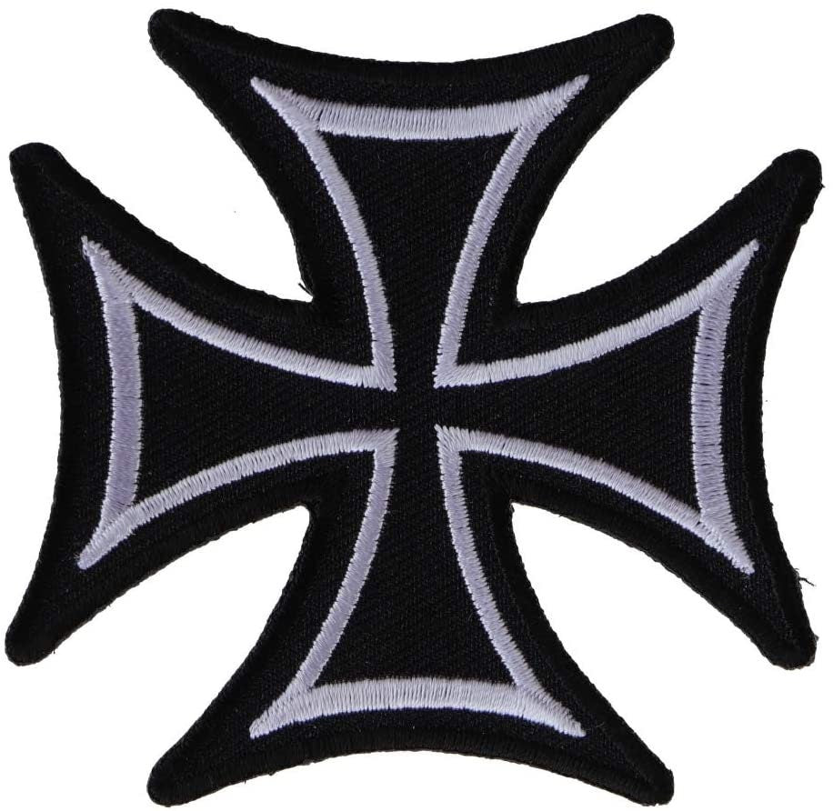 BIKER CROSS Patch - Embroidered Patch Appliqué
