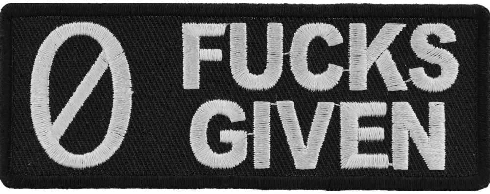 FUCKS GIVEN Patch - Funny Embroidered Patch Appliqué Craft Supply