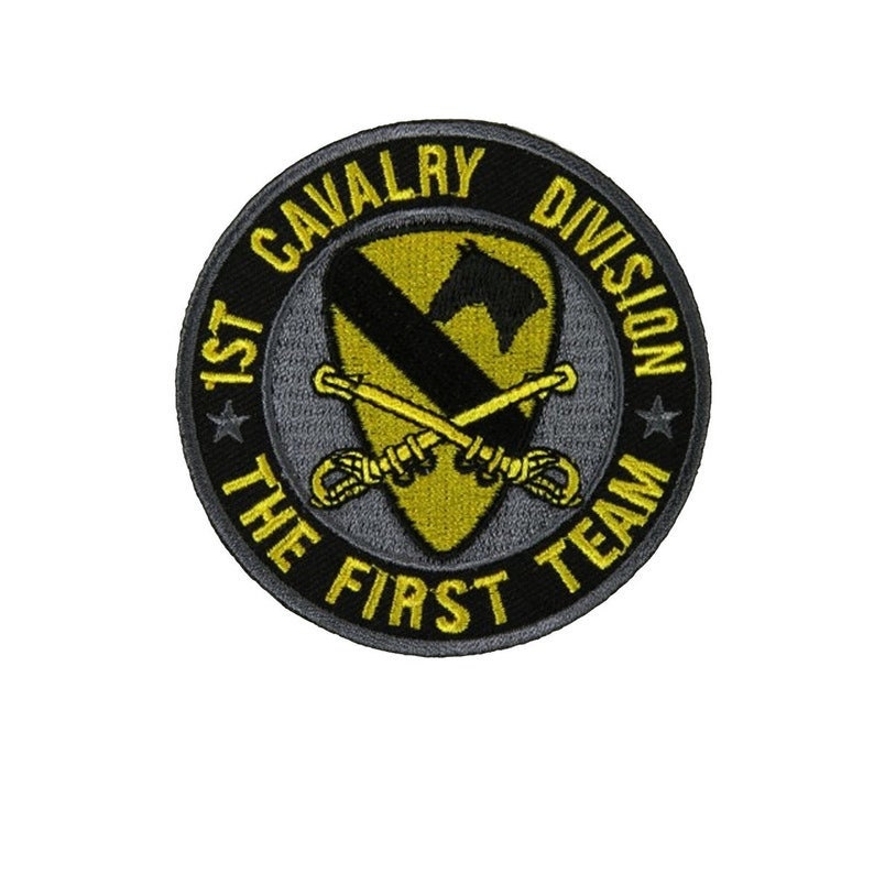 1ST CAVALRY DIVISION Army The First Team Embroidered Patch Military - United States Army Patch