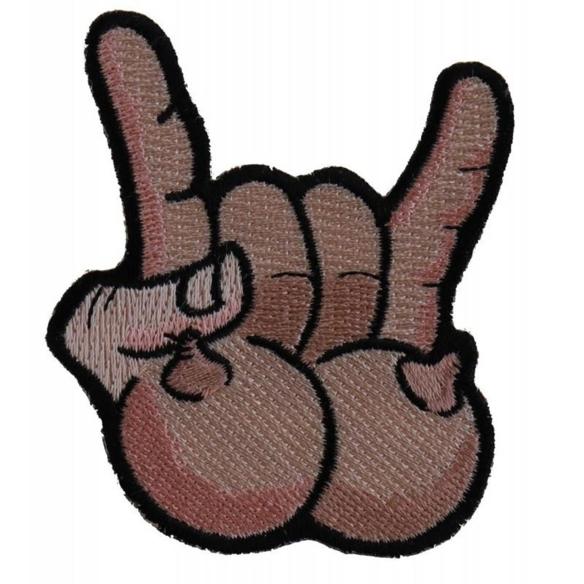 Tits and Rock On Patch - Funny Embroidered Patch Appliqué
