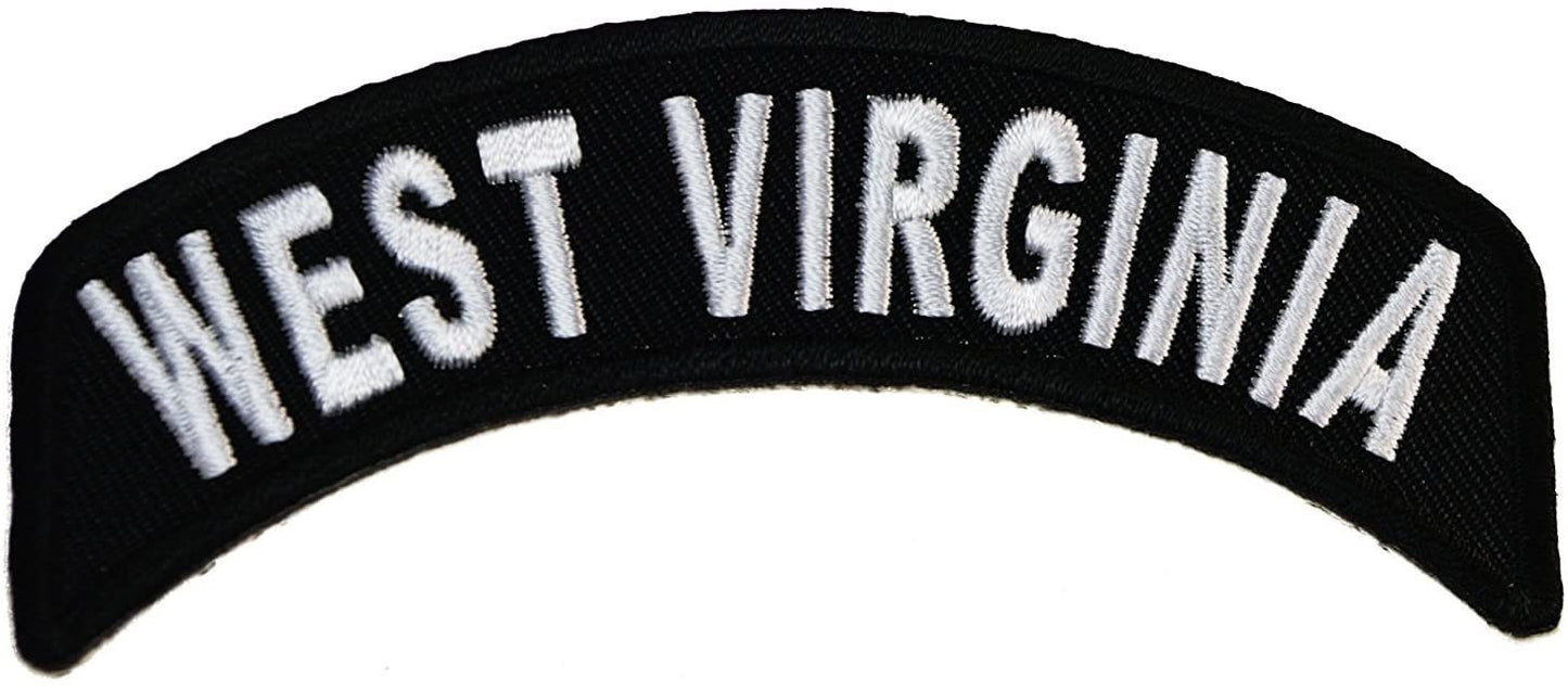 WEST VIRGINIA STATE Rocker Biker Motorcycle Embroidered Patch