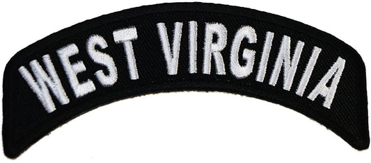 WEST VIRGINIA STATE Rocker Biker Motorcycle Embroidered Patch Craft Supply