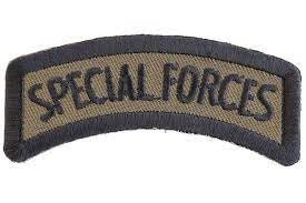 SPECIAL FORCES Rocker Patch - Military Biker Motorcycle Embroidered Patch